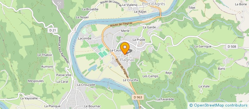 localisation de l'entreprise MADAME NOEMIE SALABERT  FLAGNAC