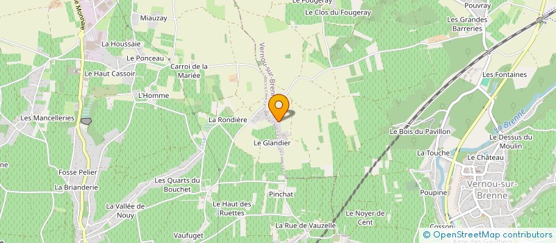 localisation de l'entreprise MADAME NOEMIE SONZAY  VERNOU-SUR-BRENNE