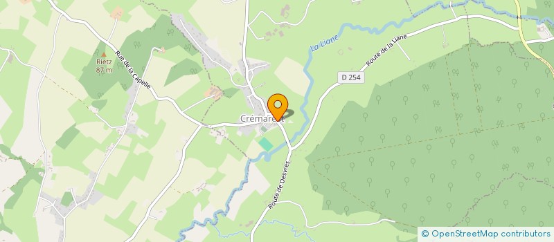 localisation de l'entreprise MADAME NOEMIE TOULOTTE  CREMAREST