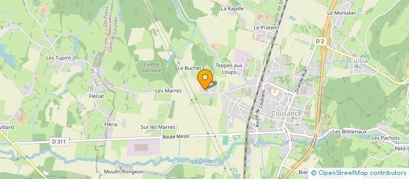 localisation de l'entreprise MADAME NOEMIE VANNIER  COUSANCE