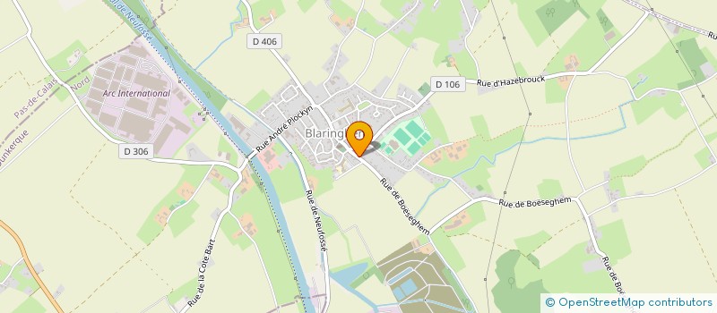 localisation de l'entreprise MADAME NOEMIE VERHAEGHE  BLARINGHEM