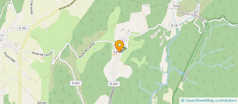 localisation de l'entreprise MADAME NOEMIE ZAPATA  SIMIANE-LA-ROTONDE