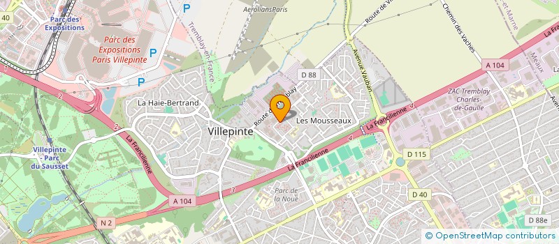 localisation de l'entreprise MADAME NOEMY JORDIER  VILLEPINTE