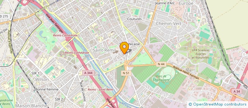 localisation de l'entreprise MADAME NOEMY MAZINGUE  REIMS