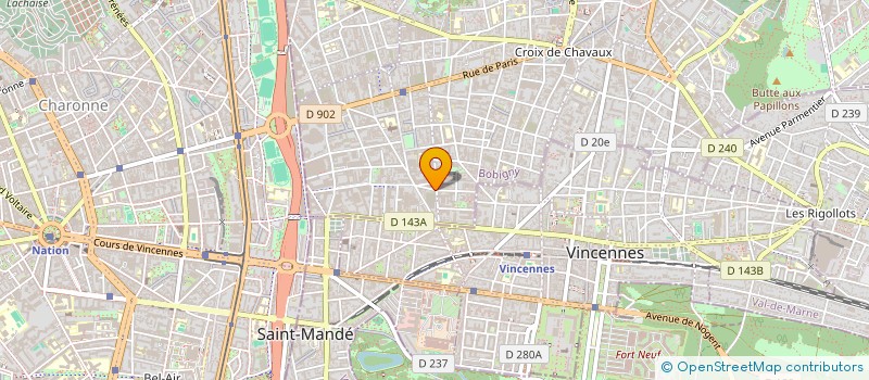 localisation de l'entreprise MADAME NOHAILA BENSALEM  MONTREUIL