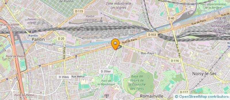 localisation de l'entreprise MADAME NOHELA RKAKBI  PANTIN