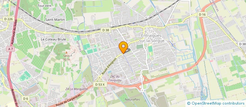 localisation de l'entreprise MADAME NOISETTE RODHAIN  ENTRAIGUES-SUR-LA-SORGUE