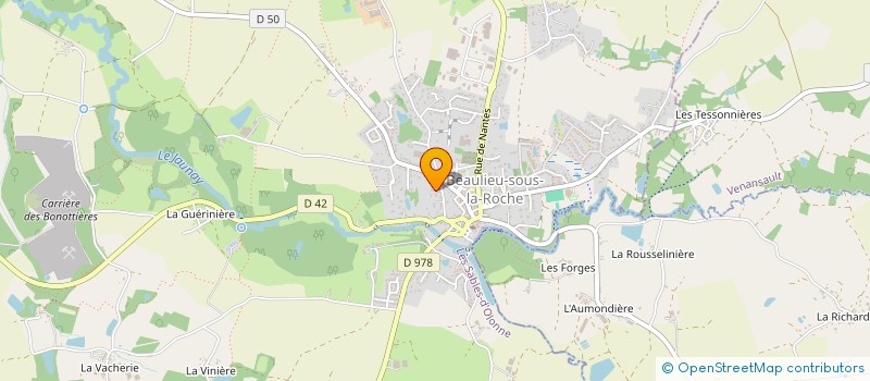 localisation de l'entreprise MADAME NOLVENN LEJEAU  BEAULIEU-SOUS-LA-ROCHE