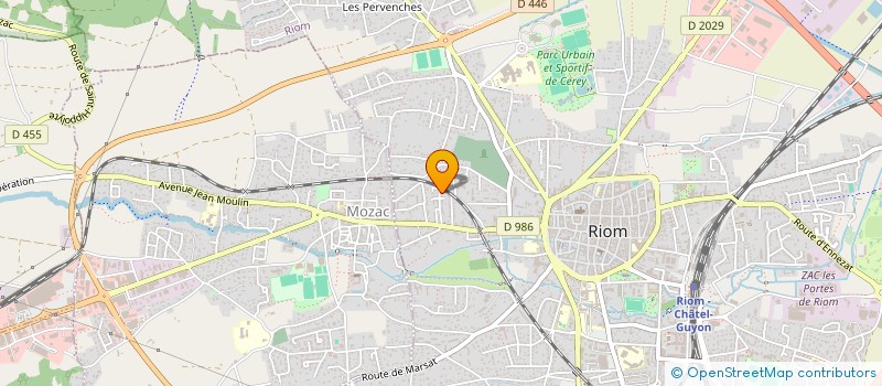 localisation de l'entreprise MADAME NOLWEN BERNARD  RIOM