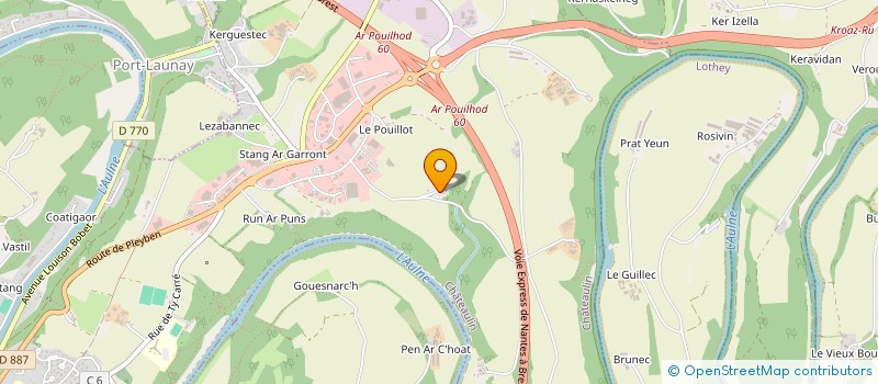 localisation de l'entreprise MADAME NOLWENN ADAM  CHATEAULIN