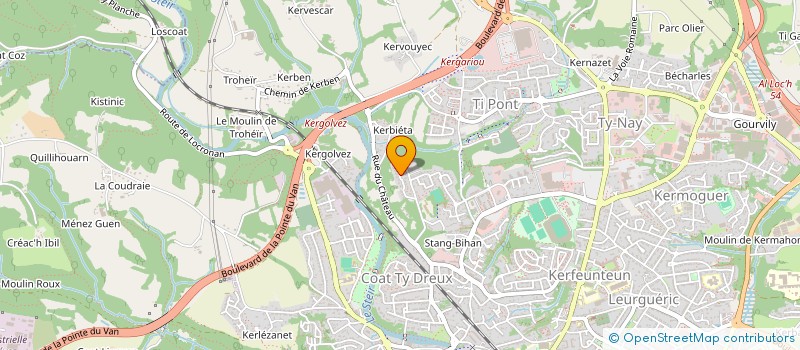 localisation de l'entreprise MADAME NOLWENN AUDOUEINEIX à QUIMPER
