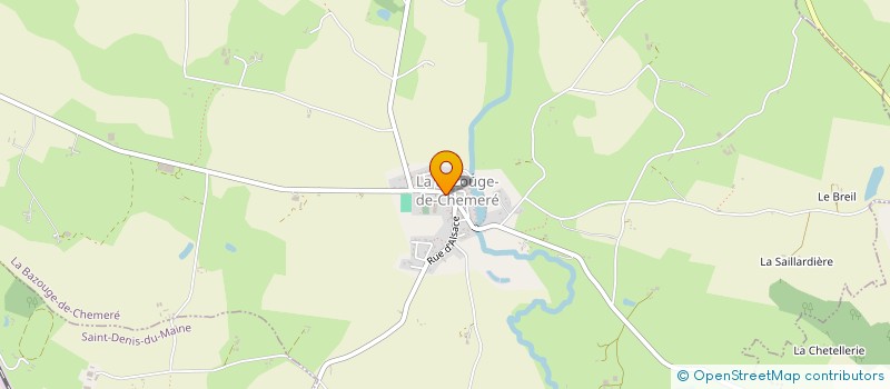 localisation de l'entreprise MADAME NOLWENN BELLEC  LA BAZOUGE-DE-CHEMERE