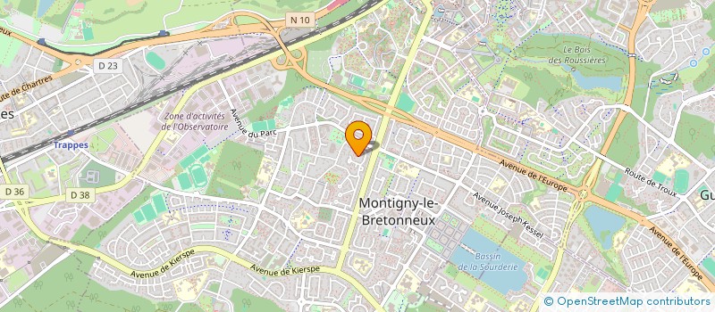 localisation de l'entreprise MADAME NOLWENN BELLOT  MONTIGNY-LE-BRETONNEUX