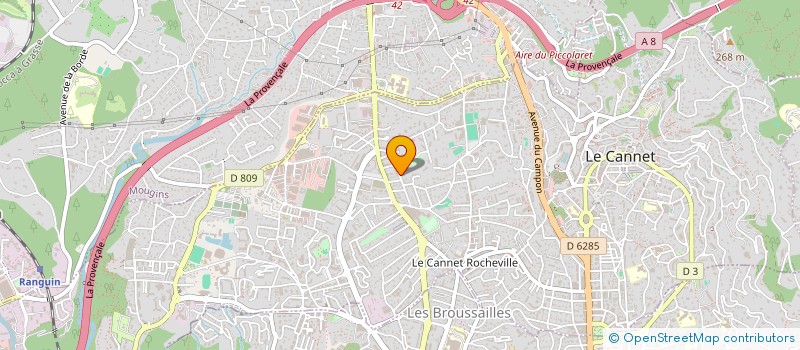 localisation de l'entreprise MADAME NOLWENN BERTHELOT à LE CANNET