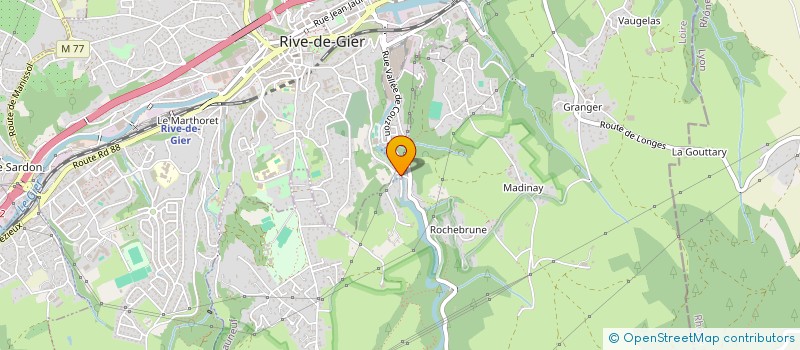 localisation de l'entreprise MADAME NOLWENN BOUTEAU  RIVE-DE-GIER