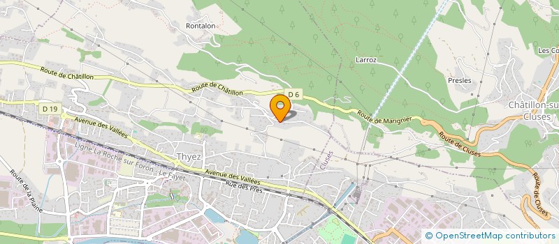 localisation de l'entreprise MADAME NOLWENN CHAUSSARD  THYEZ