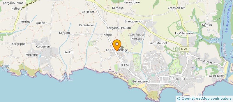 localisation de l'entreprise MADAME NOLWENN COIFFEC  CLOHARS-CARNOET