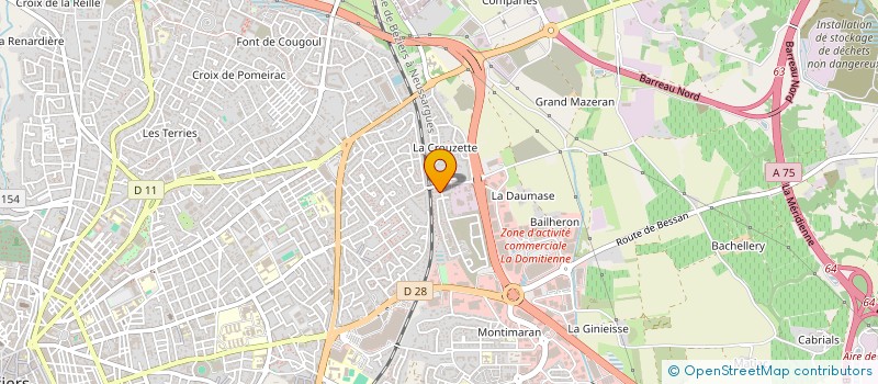localisation de l'entreprise MADAME NOLWENN CORNU à BEZIERS