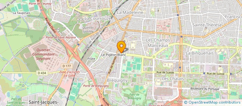 localisation de l'entreprise MADAME NOLWENN DENIZOT  RENNES