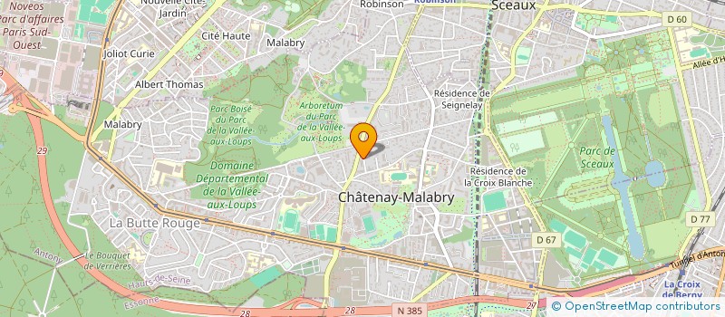 localisation de l'entreprise MADAME NOLWENN DERVIEUX  CHATENAY-MALABRY