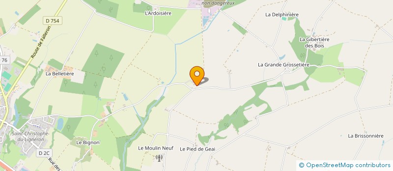 localisation de l'entreprise MADAME NOLWENN DRAVIGNY  SAINT-CHRISTOPHE-DU-LIGNERON