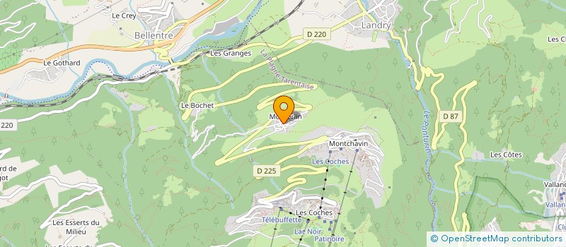 localisation de l'entreprise MADAME NOLWENN GOTTELAND  LA PLAGNE TARENTAISE