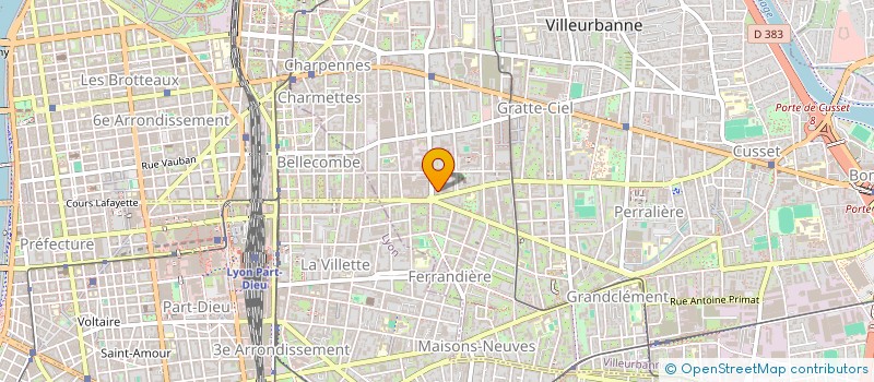 localisation de l'entreprise MADAME NOLWENN GUILBERT  VILLEURBANNE