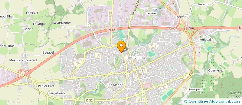 localisation de l'entreprise MADAME NOLWENN JOUBIN à LANDIVISIAU