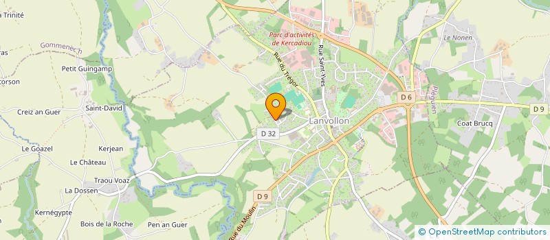 localisation de l'entreprise MADAME NOLWENN LE DU  LANVOLLON