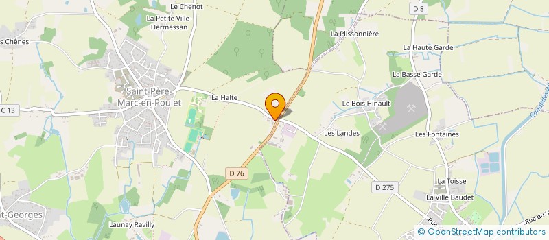 localisation de l'entreprise MADAME NOLWENN LE ROUX à SAINT-PERE-MARC-EN-POULET