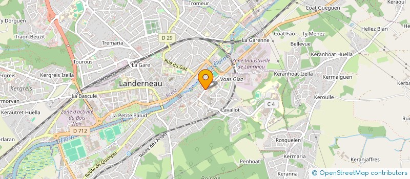 localisation de l'entreprise MADAME NOLWENN LECOQ à LANDERNEAU