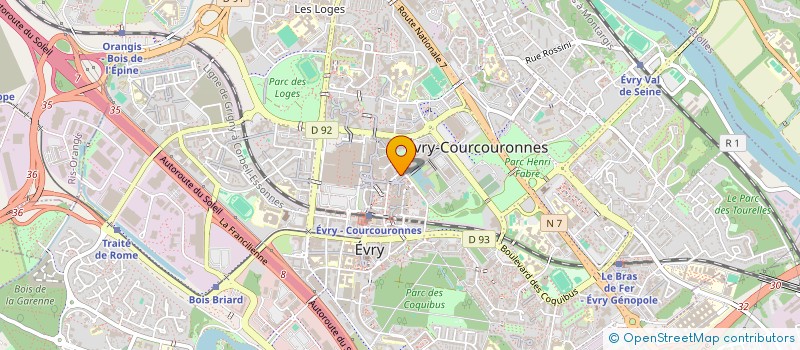 localisation de l'entreprise MADAME NOLWENN LEGAULT  EVRY-COURCOURONNES