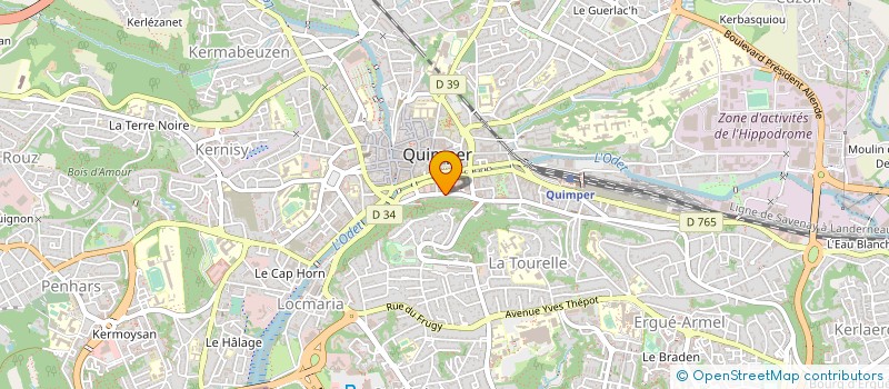 localisation de l'entreprise MADAME NOLWENN LELAY à QUIMPER