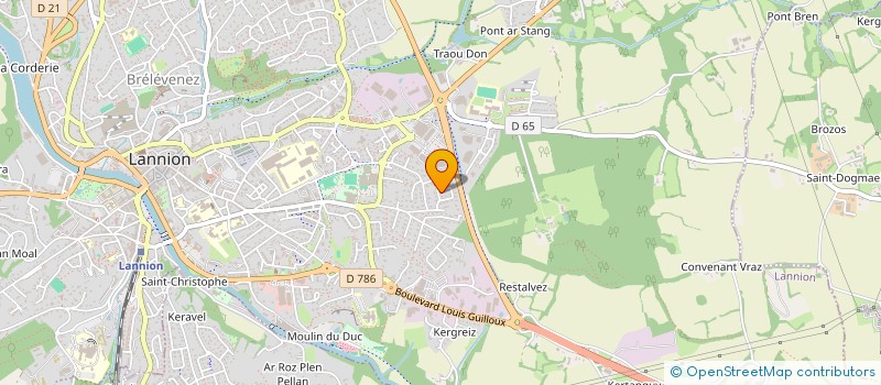 localisation de l'entreprise MADAME NOLWENN MARCOT  LANNION