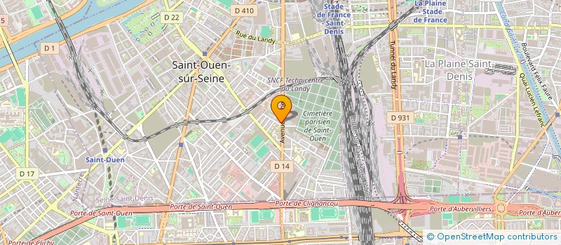 localisation de l'entreprise MADAME NOLWENN MICHEA  SAINT-OUEN-SUR-SEINE