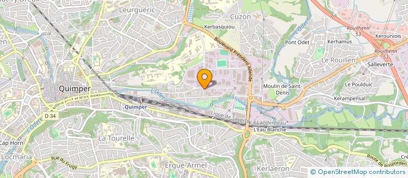 localisation de l'entreprise MADAME NOLWENN MILLET à QUIMPER