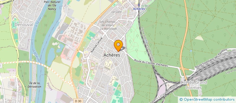 localisation de l'entreprise MADAME NOLWENN MONFORT à ACHERES