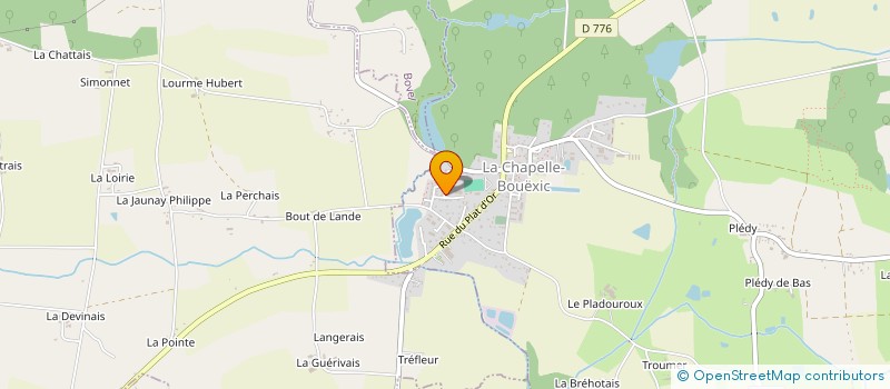 localisation de l'entreprise MADAME NOLWENN OLLIVIER  LA CHAPELLE-BOUEXIC