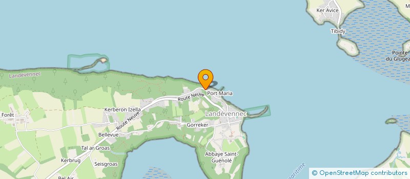 localisation de l'entreprise MADAME NOLWENN PANNETIER  LANDEVENNEC