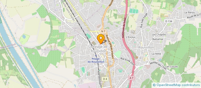 localisation de l'entreprise MADAME NOLWENN PICCOLI  LE PEAGE-DE-ROUSSILLON