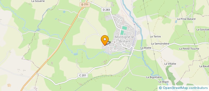 localisation de l'entreprise MADAME NOLWENN POUPON  MONTIGNE-LE-BRILLANT