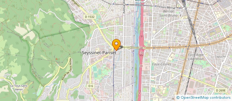 localisation de l'entreprise MADAME NOLWENN RABOT  SEYSSINET-PARISET