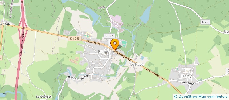 localisation de l'entreprise MADAME NOLWENN RONDEAUX  RIMOGNE