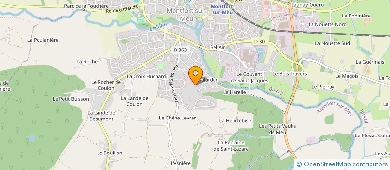 localisation de l'entreprise MADAME NOLWENN ROUXEL  MONTFORT-SUR-MEU