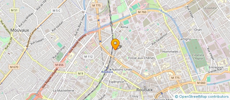 localisation de l'entreprise MADAME NOMANA KHALID  ROUBAIX