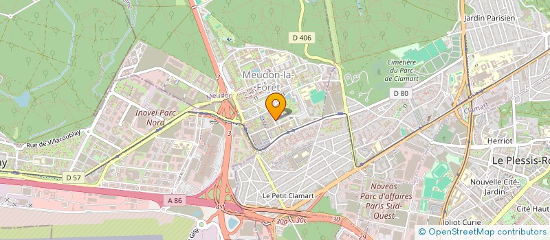 localisation de l'entreprise MADAME NOOR BEN ALI  MEUDON