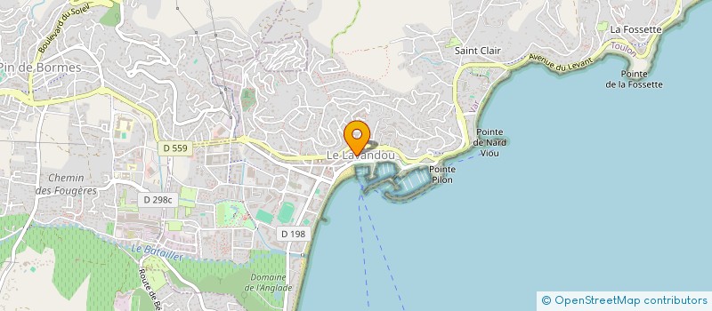 localisation de l'entreprise MADAME NORA AIDOUR à LE LAVANDOU