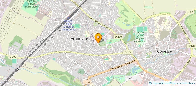 localisation de l'entreprise MADAME NORA AIT ZAID  GONESSE