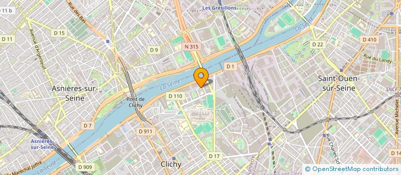localisation de l'entreprise MADAME NORA ARNAUD à CLICHY