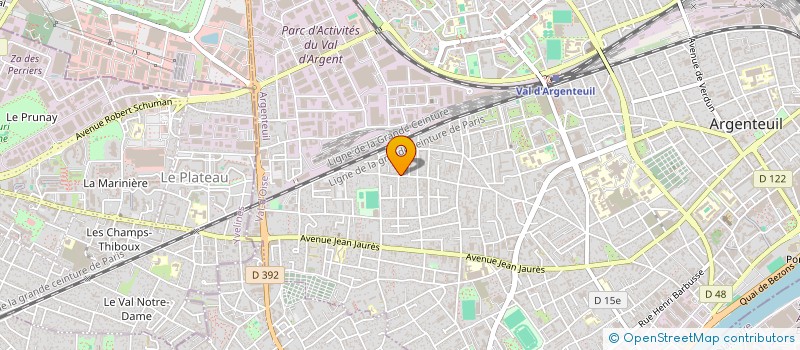 localisation de l'entreprise MADAME NORA BARELLE OALLA  ARGENTEUIL